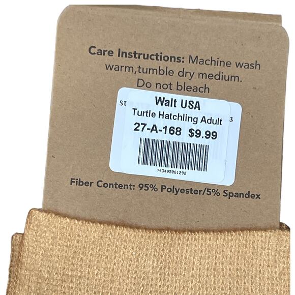 Walt USA Ark Encounter Adult Animal Socks Turtle Hatchling One Size Fits Most - Picture 7 of 7